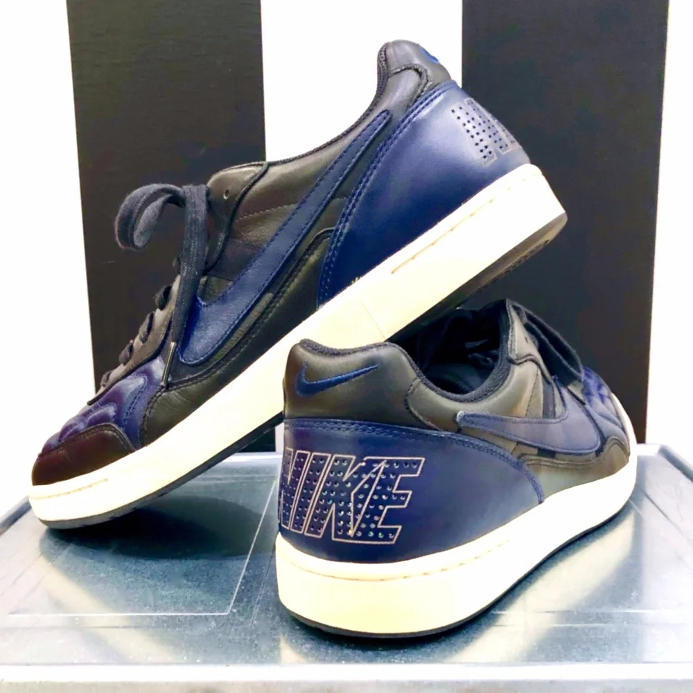 Nike NSW Tiempo 94 Soccer Sneaker Navy and Black Size 11 - Picture 2 of 12